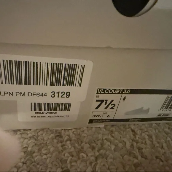 Adidas Women's Pastel Sneakers with Red and Blue Stripes - Picture 5 of 5